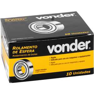 Rolamento rígido de esfera, 6200-ZZ, VONDER