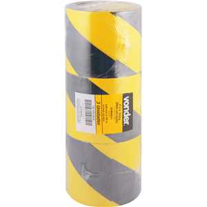 Fita adesiva para demarcação, 100 mm x 30 m, zebrada, VONDER