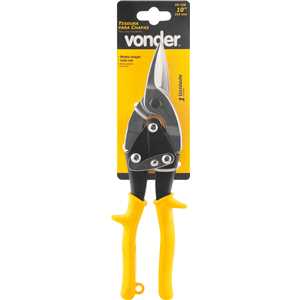 Tesoura 10", para chapas, modelo aviação, corte reto, VD 10R, VONDER