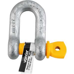 Manilha reta para cabo de aço, 1/2", VONDER PLUS
