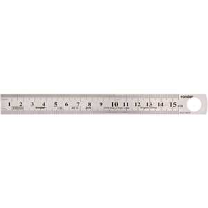 Escala de aço inox, 150 mm, rígida, VONDER