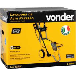 Lavadora de alta pressão LAV 2220I, 1.740 lbf/pol², 220 V~, VONDER