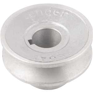 Polia de alumínio 1 canal, perfil A, 60 mm com furo de 3/4" - 19,1 mm, VONDER