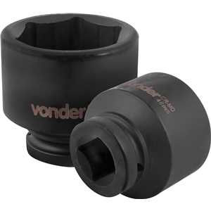 Soquete sextavado de impacto, encaixe de 3/4" x 46,0 mm, VONDER