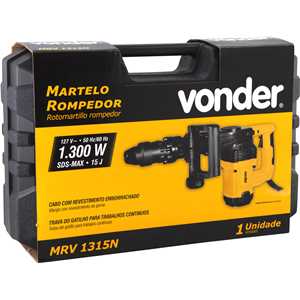 Martelo rompedor, encaixe tipo SDS MAX, 127 V~, 1.300 W, MRV 1315N, VONDER