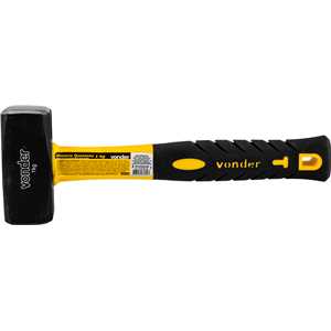 Marreta quadrada, 1,0 kg, com cabo de fibra, VONDER