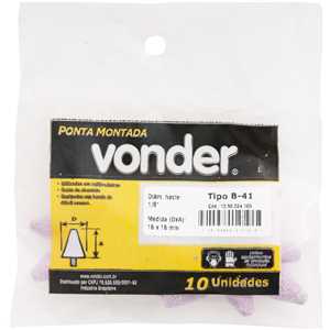 Ponta montada B-41 haste 1/8" VONDER