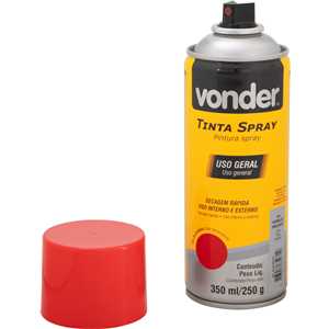 Tinta em spray vermelha, 350 ml/250 g, VONDER