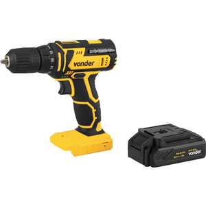 Parafusadeira/furadeira a bateria, 20 V, fonte de carregamento bivolt automática, PFV 020 VONDER