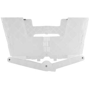Banqueta plástica dobrável, transparente, altura 220 mm, VONDER