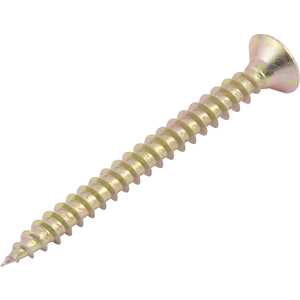 Parafuso madeira chipboard, cabeça chata, fenda cruzada/pozidrive, 6,0 mm x 65,0 mm, VONDER