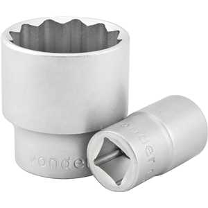 Soquete estriado com encaixe de 3/4", 24 mm, VONDER