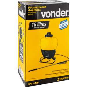 Pulverizador agrícola, bateria intercambiável de 18 V, 15 litros, sem bateria e sem carregador, IPV 1836, VONDER