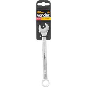 Chave combinada 12 mm, aço cromo vanádio, reta, VONDER