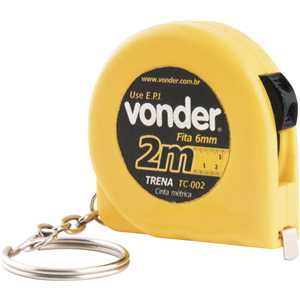 Trena chaveiro de aço 2,0 m x 6,0 mm, VONDER
