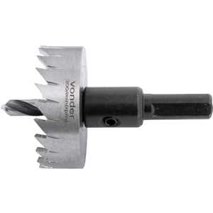 Serra copo de aço rápido, 42 mm, para inox, VONDER