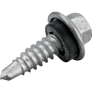 Parafuso autobrocante sextavado com acabamento tipo Dacromet, cabeça flangeada, 6,3 mm x 7/8", VONDER