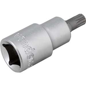 Soquete multidentado, curto, com encaixe de 1/2", M8, VONDER