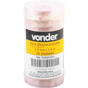Fita malha dessoldadora 1,5 mm x 1,5 m,VONDER