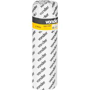 Lona plástica preta, 8 m x 50 m, 40 kg, VONDER