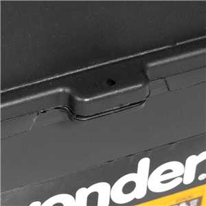 Caixa plástica para ferramentas, preta e amarela, com 1 bandeja, VD 4038, VONDER