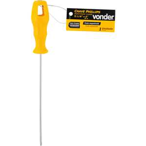 Chave phillips 1/8" x 5", aço cromo vanádio, VONDER