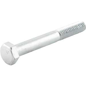 Parafuso sextavado zincado 5/16" x 2.1/2", UNC, rosca parcial, VONDER