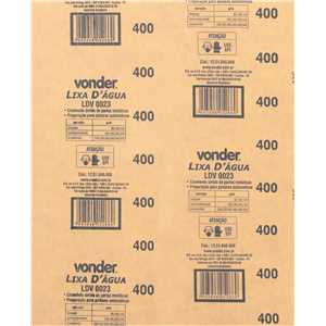 Lixa d'água LDV 0023 grão 400 VONDER