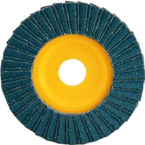 Flap-disc, disco de desbaste/acabamento, 4.1/2" - 115 mm, reto, grão 50, VONDER