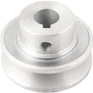 Polia de alumínio 1 canal, perfil A, 60 mm com furo de 5/8" - 15,9 mm, VONDER