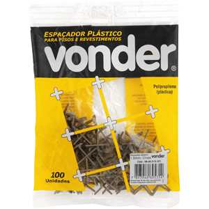 Espaçador plástico, 1,5 mm, VONDER