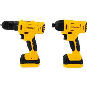 Conjunto parafusadeira / furadeira e parafusadeira de impacto, 12 V, PFBV 012 VONDER
