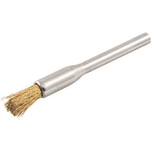 Escova tipo pincel com haste para microrretífica, 4 mm, em latão, VONDER
