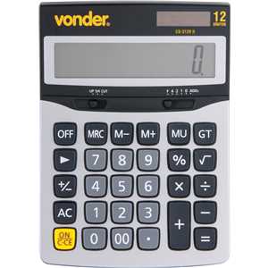Calculadora de mesa 12 dígitos, CS 312V II, VONDER