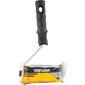 Rolo de lã para pintura, antirrespingo, 9 cm, com suporte, VD 959, VONDER