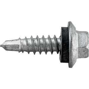 Parafuso autobrocante sextavado com acabamento tipo Dacromet, cabeça flangeada, 6,3 mm x 7/8", VONDER