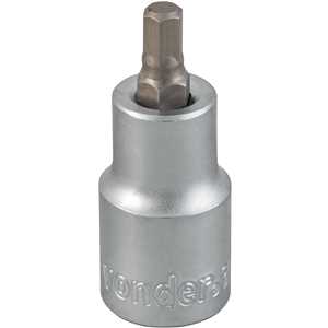 Soquete hexagonal 6 mm, encaixe de 1/2", VONDER