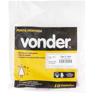 Ponta montada C-205, haste 1/4", VONDER