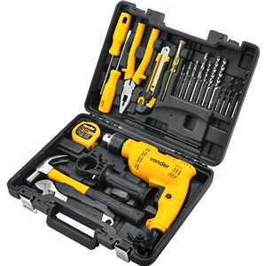 Furadeira de impacto 1/2", 550 W, 220 V~, com jogo de 19 acessórios, FIV 519 VONDER