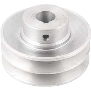 Polia de alumínio 2 canais, perfil A, 90 mm com furo de 3/4" - 19,1 mm, VONDER