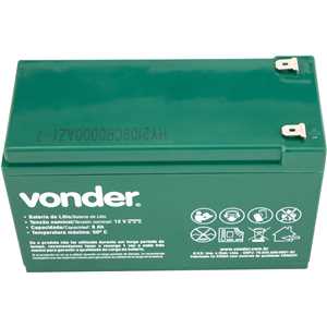 Bateria íons de lítio de 12,0 V, para pulverizador costal agrícola 2 em 1 VONDER