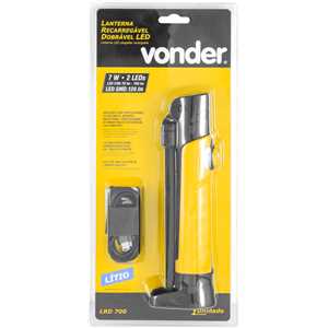 Lanterna recarregável dobrável LED, LRD 700, VONDER