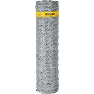 Tela metálica hexagonal, mangueirão, malha 3", 16 BWG x 1 m, com 50 m,  VONDER