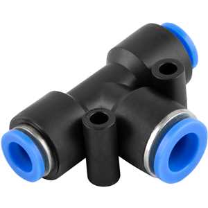 Conexão rápida tipo T de redução, com 1 entrada de 12,0 mm e 2 entradas de 8,0 mm, VONDER