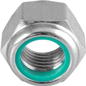 Porca autotravante sextavada, 1.1/4", UNC, alta, zincada, VONDER