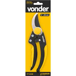Tesoura para poda, 8", bico curvo, TP 3208 VONDER