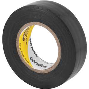 Fita isolante, 19 mm x 20 m, preta, VONDER