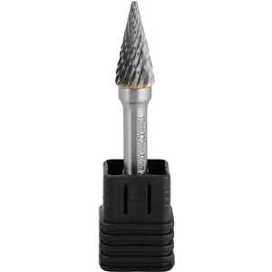 Lima rotativa cônica ponteaguda, 10,0 mm x 20,0 mm, com haste 6,0 mm, VONDER