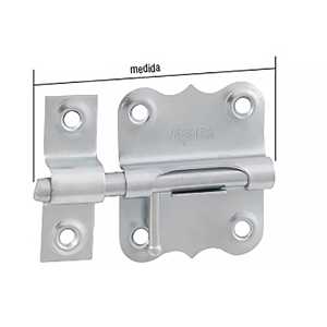 Tarjeta fio redondo zincada 51 mm, VONDER