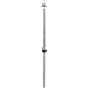 Conjunto haste M12 x 400 mm para painel solar, para madeira, VONDER